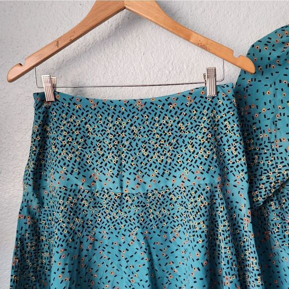 ATEEN SILK asymmetrical boho skirt and blouse made in Brazil - Picture 6 of 16